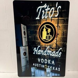 COPY - Titos Handmade Vodka Logo Bar Metal Sign Wall Art